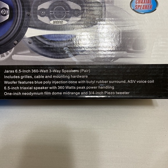 NEW Jaras JJ-2646 6.5” Coaxial Speaker 360 watt max - Picture 7 of 8